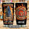 Personalized Firefighter Tumbler Cup