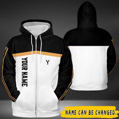 BigProStore Personalized Name T-Shirts Hoodie Mens Womens All Over Print Shirt Pullover Hooded Sweatshirt BPS08152317 AOP Zipped Hoodie / S 3D Printed Shirt