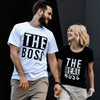 BigProStore The Boss And The Real Boss Matching Couple T-Shirts Mens Womens Couple Shirts Black White BPS08162316 S / S