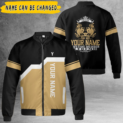 BigProStore Personalized Name T-Shirts Hoodie Mens Womens All Over Print Shirt Pullover Hooded Sweatshirt BPS08152327 AOP Bomber Jacket / S 3D Printed Shirt