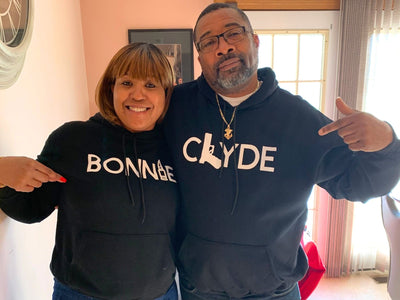 BigProStore Clyde And Bonnie Matching Couple Hoodies Mens Womens Couple Hoodies Black BPS08162309 S / S