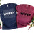 Hubby And Wifey Matching Couple T-Shirts Mens Womens Couple Shirts BPS08162314