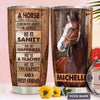 BigProStore Personalized Horse Stainless Steel Tumbler Horse Not Just A Horse Custom Tumbler Cups Presents For Horse Lovers 20 oz Horse Tumbler