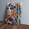 BigProStore Canvas Prints Native American Girl Full Printing Wall Art Native People Canvas Wall Art Designs 16" x 24" canvas
