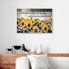 BigProStore Canvas Art Prints Looks At The Brighter Side Of Life Sunflowers Vintage Christian Canvas Ready To Hang Canvas Wall Art Decor 18" x 12" Canvas