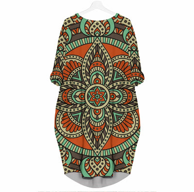 Ethnic Floral 7 - Beautiful Woman 3D Pocket Dress