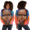 BigProStore African American Hoodies Pretty African American Girl All Over Print Womens Hooded Sweatshirt Black History Month Clothing BPS06241 S Hoodie