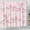 BigProStore Blossom Shower Curtain Decor Cherry Blossom - Square Pink Shower Curtain Bathroom Decor Ideas Blossom Shower Curtain / Small (165x180cm | 65x72in) Blossom Shower Curtain