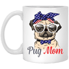 BigProStore Pug Mom Mug Independence 4Th July Pug Gifts For Puggy Puppies Lover XP8434 11 oz. White Mug / White / One Size Coffee Mug