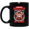 Firefighter Coffee Mug I Was Born To Be A Firefighter Cup Firemen Gift
