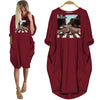 BigProStore The Dachles Dachshund Lovers Women Pocket Dress Red / S Women Dress