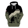 BigProStore Us Army Clothing U.S.Army Veteran Black Gray USA Army Hoodie - Sweatshirt - Tshirt - Zip Hoodie Hoodie / S