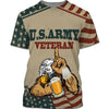 BigProStore Army Veteran Apparel U.S.Army Veteran Ego Beer USA Army Hoodie - Sweatshirt - Tshirt - Zip Hoodie T-shirt / S