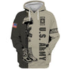 BigProStore Us Military Clothing U.S.Army Veteran Gray USA Army Hoodie - Sweatshirt - Tshirt - Zip Hoodie Hoodie / S