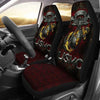BigProStore Marine Corps Automotive Seat Covers USMC And Ego Dark Red Luxury Car Seat Covers Polyester Microfiber Fabric Set Of 2 USMC car seat cover