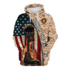 BigProStore United States Marine Corps Apparel Usmc Honor The Fallen Usa Army Hoodie - Sweatshirt - Tshirt - Zip Hoodie Hoodie / S
