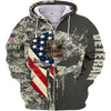 BigProStore Us Military Clothing United States Army Skull USA Army Hoodie - Sweatshirt - Tshirt - Zip Hoodie Zip Hoodie / S