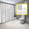 BigProStore Complete Bathroom Sets Warm Gray Cherry Blossoms Shower Curtain Bathroom Accessories Blossom Bathroom Sets / Standard (180x180cm | 72x72in) Blossom Bathroom Sets