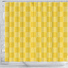 BigProStore Lemon Bathroom Curtain Yellow Checkers Shower Curtain Home Bath Decor Lemon Shower Curtain / Small (165x180cm | 65x72in) Lemon Shower Curtain