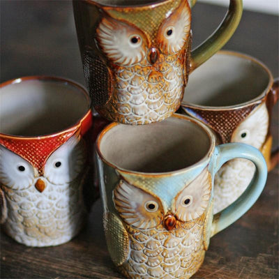 Creative 3D Cute Owl Coffee Mug