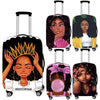 Beautiful Afro Girl Luggage Cover Black Girl Travel Trolley Case Cover