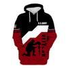 BigProStore Us Military Clothing United State Army Black Red USA Army Hoodie - Sweatshirt - Tshirt - Zip Hoodie Hoodie / S