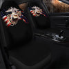 BigProStore Marine Corps Best Car Seat Covers USMC Marines Seat Protector Polyester Microfiber Set Of 2 USMC car seat cover