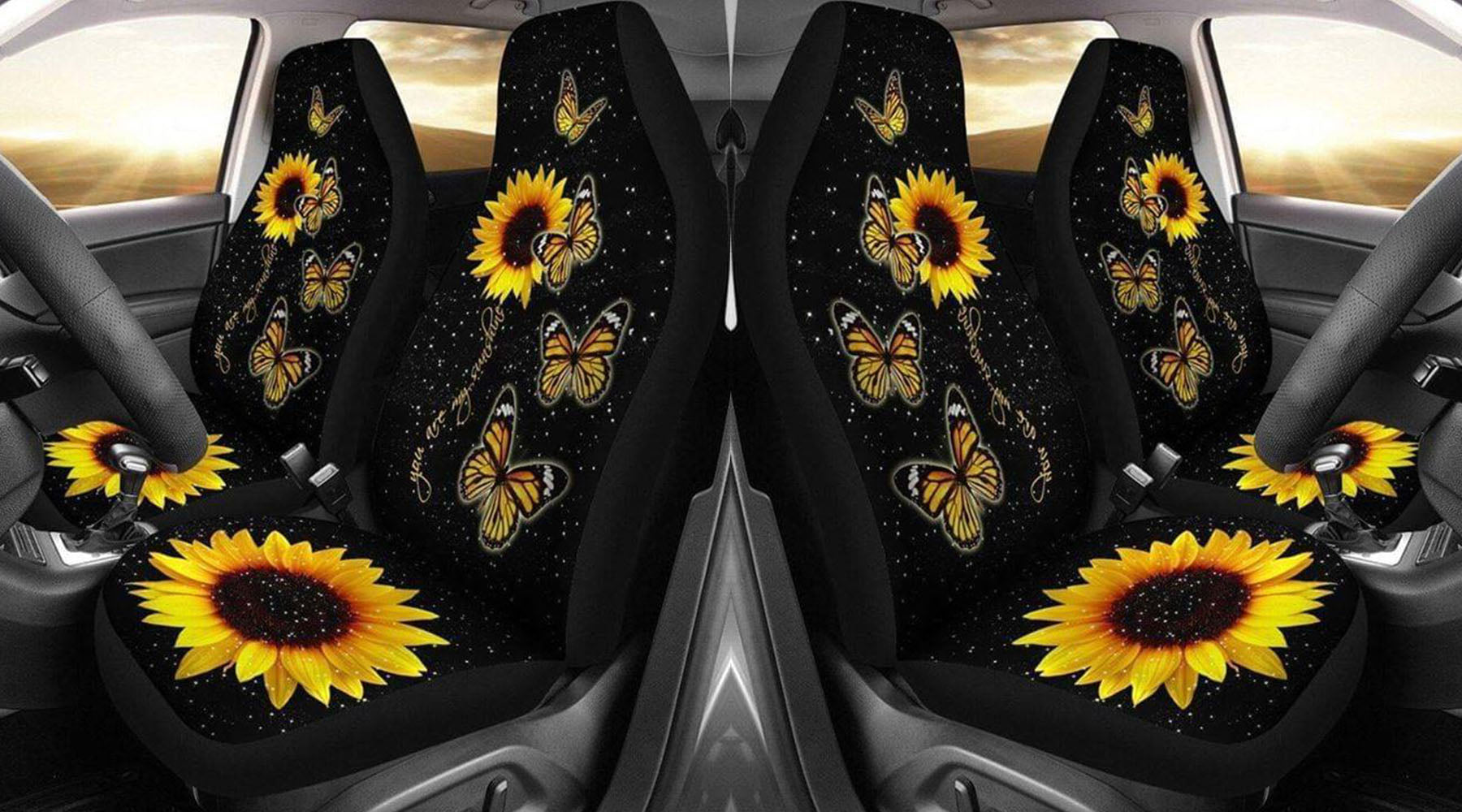 Sunflower Car Seat Covers - BigProStore