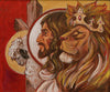 Jesus And The Lion Canvas Prints