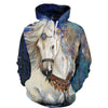 BigProStore Womens Mens 3D Printed Horse Hoodies Horse Themed Hoodies All Over Print Horse Lovers Shirt Pullover Hooded Sweatshirt