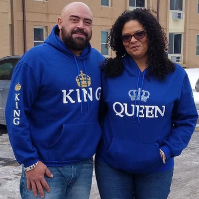 BigProStore King and Queen Matching Couple Hoodies BPS08162302