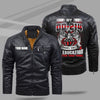 BigProStore Veteran Leather Jacket DD-214 Proves That My Education Is Better Than Yours M Leather Jacket