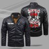 BigProStore Veteran Leather Jacket I May Not Have A PhD But I Do Have A DD-214 Veterans Day Gifts M Leather Jacket