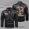 BigProStore Veteran Leather Jacket Not As Lean Still As Mean Always A Veteran Gifts M Leather Jacket