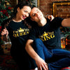 BigProStore Her King And His Queen Matching Couple T-Shirts Mens Womens Couple Shirts Black BPS08162320 S / S