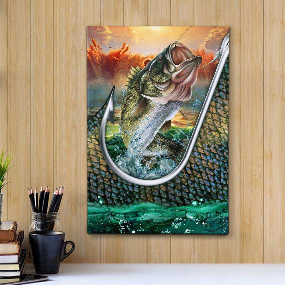 Bestieship Bass Fishing Canvas Wall Art – BigProStore