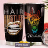 BigProStore Personalized Hairdresser Coffee Tumbler Hairs Hustler Custom Coffee Tumbler Gifts For Hairdresser 20 oz Hairstylist Tumbler