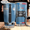 BigProStore Personalized Cop Thermal Cup Police Uniform And Car Custom Insulated Tumbler Double Walled Vacuum Insulated Cup 20 Oz 20 oz Personalized Police Tumbler Cup