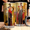 BigProStore Personalized Afrocentric Tumbler Black Woman Custom Coffee Tumbler Pro Black Gift Ideas 20 oz Stainless Steel Tumbler