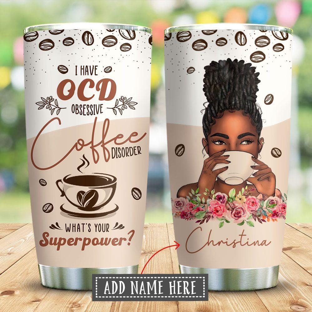 Afro Woman In Four Leaf Clover Patrick Personalized KD2 ZZL0412001  Stainless Steel Tumbler – BigProStore