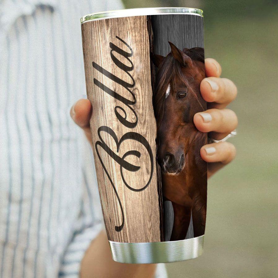 Personalized Horse Gift For Men Tumbler Cup