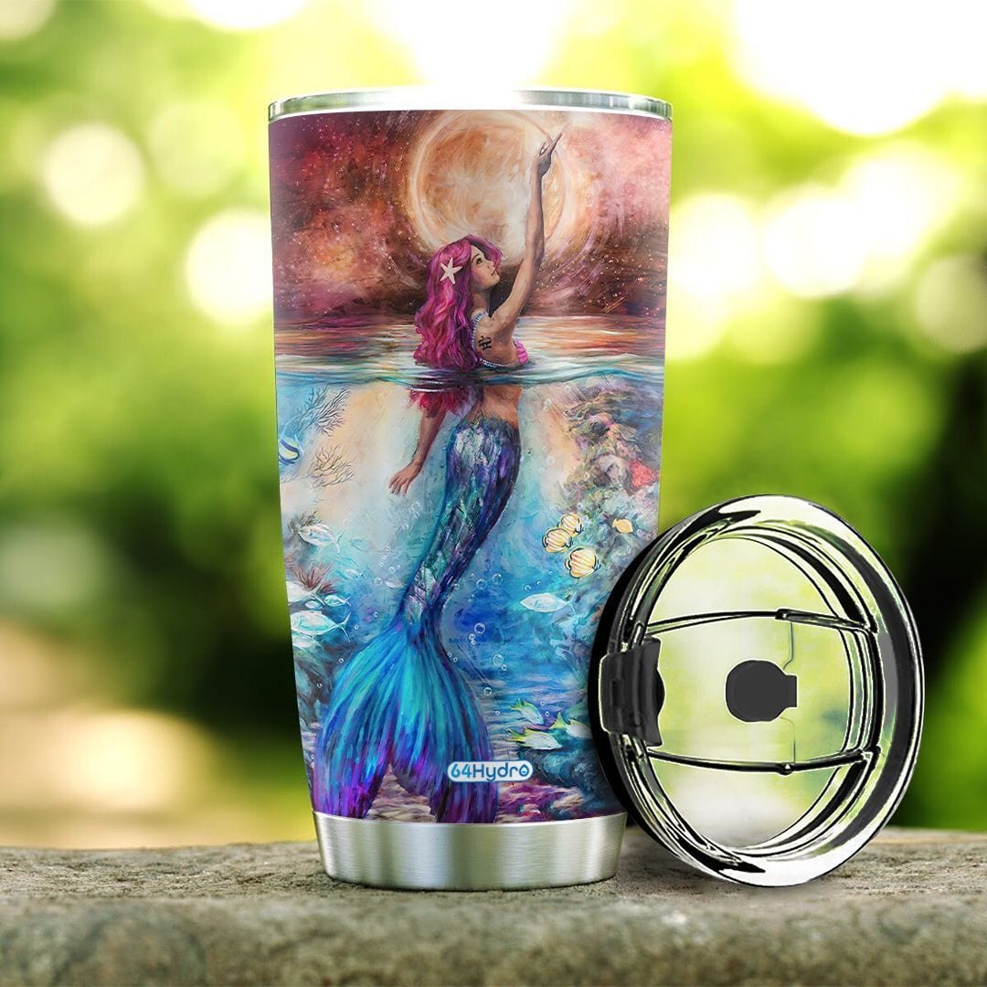 Holographic Underwater Mermaid “Contigo” Water Bottle – HappiestStuffOnEarth