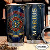 BigProStore Personalized Firefighter Epoxy Tumbler Ideas Firefighter Epoxy Custom Printed Tumbler Double Wall Cup Stainless Steel 20 Oz 20 oz Personalized Firefighter Tumbler