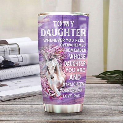 BigProStore Personalized Horse Stainless Steel Tumbler Riding Horse Custom Insulated Tumbler Personalised Horse Gifts 20 oz Horse Tumbler