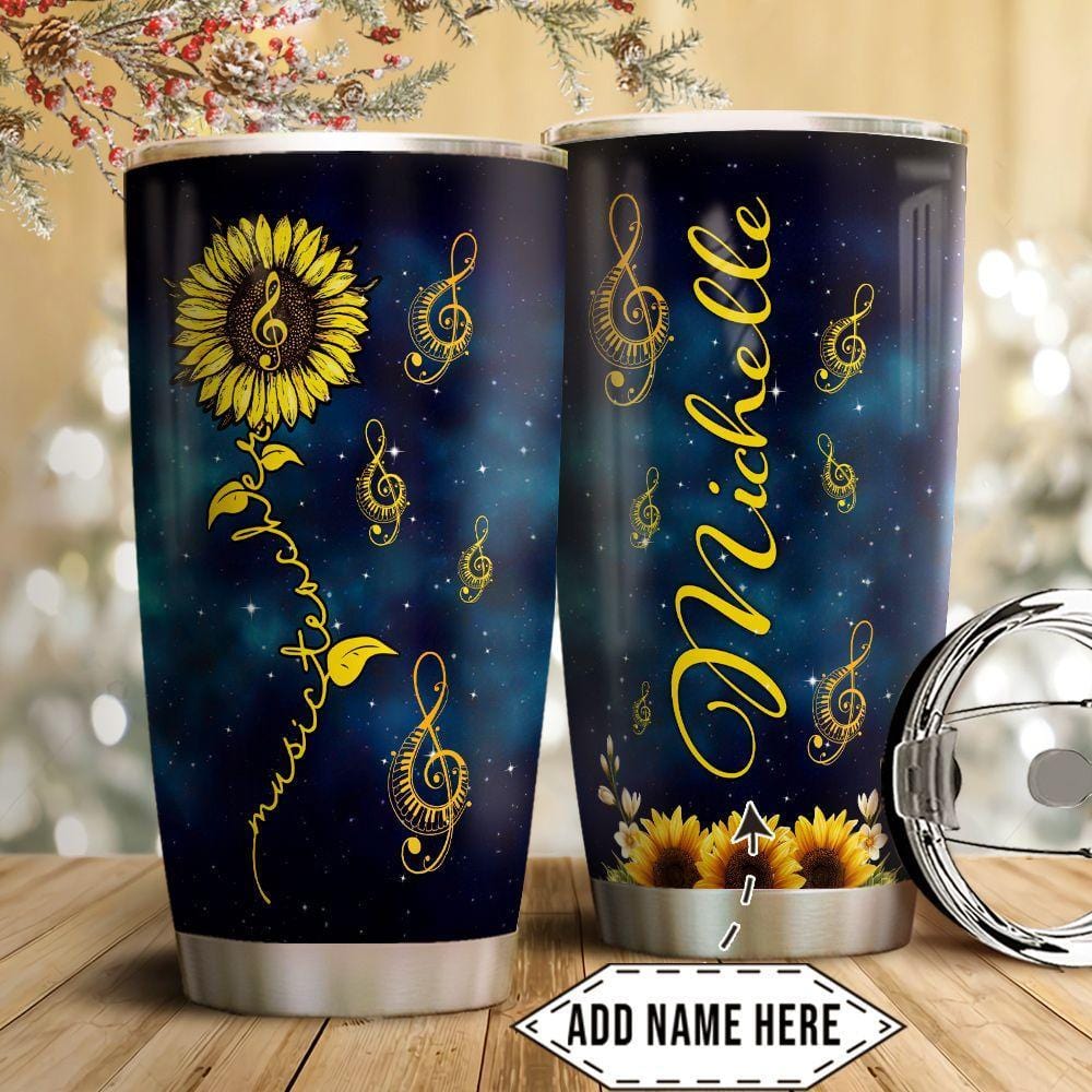 Purple Flowers Personalized Name Tumbler Dark Background, 20 Oz. Insul –  CL-SouthernCreations