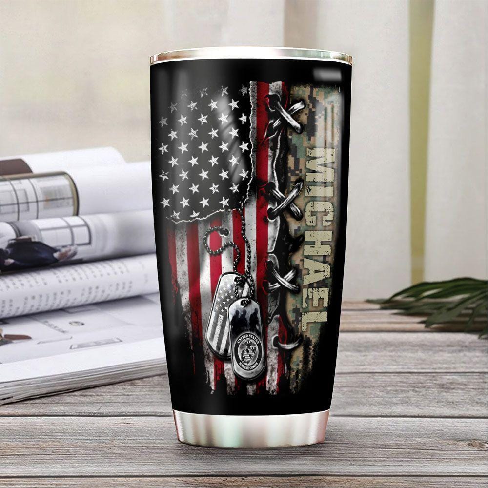 12 oz American Flag Coffee Mug – Marine Corps Gift Shop
