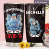 BigProStore Personalized Nurse Tumbler Ideas I Served During Covid-19 Custom Coffee Tumbler Double Walled Vacuum Insulated Cup 20 Oz 20 oz Personalized Nurse Tumbler