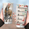 BigProStore Personalized Horse Coffee Tumbler Horse Custom Cups With Lids Personalised Horse Gifts 20 oz Horse Tumbler