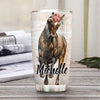BigProStore Personalized Horse Coffee Tumbler Horse Custom Cups With Lids Personalised Horse Gifts 20 oz Horse Tumbler
