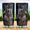 BigProStore Personalized Horse Tumbler Cup Horse Glass Style BGM Custom Printed Tumblers Presents For Horse Lovers 20 oz Horse Tumbler